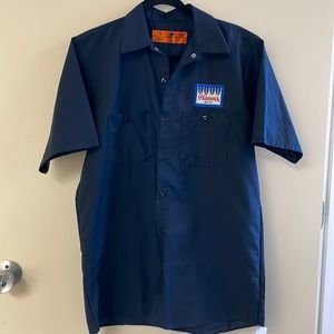 Hamm’s Beer Work Shirt Red Kap Navy Blue